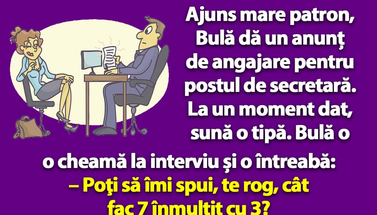 BANCUL nopții | Ajuns mare patron, Bulă dă un anunț de angajare pentru postul de secretară