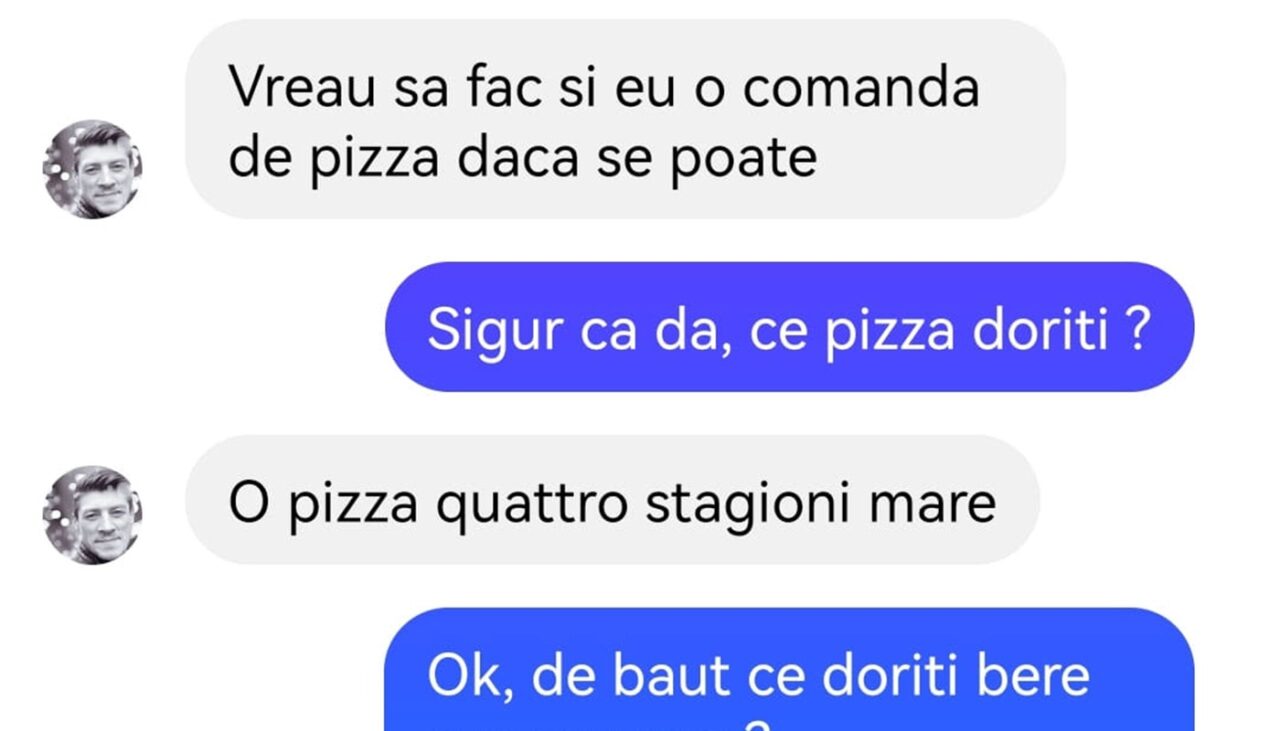 Bancul de sâmbătă | „Vreau să fac și eu o comandă de pizza”
