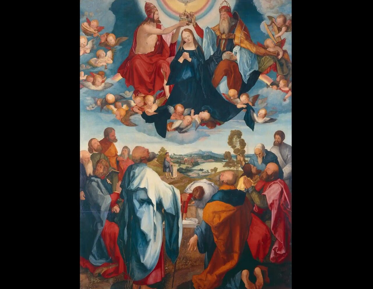 Dürer s-a pictat, din răzbunare, în centrul unui tablou religios comandat de un negustor