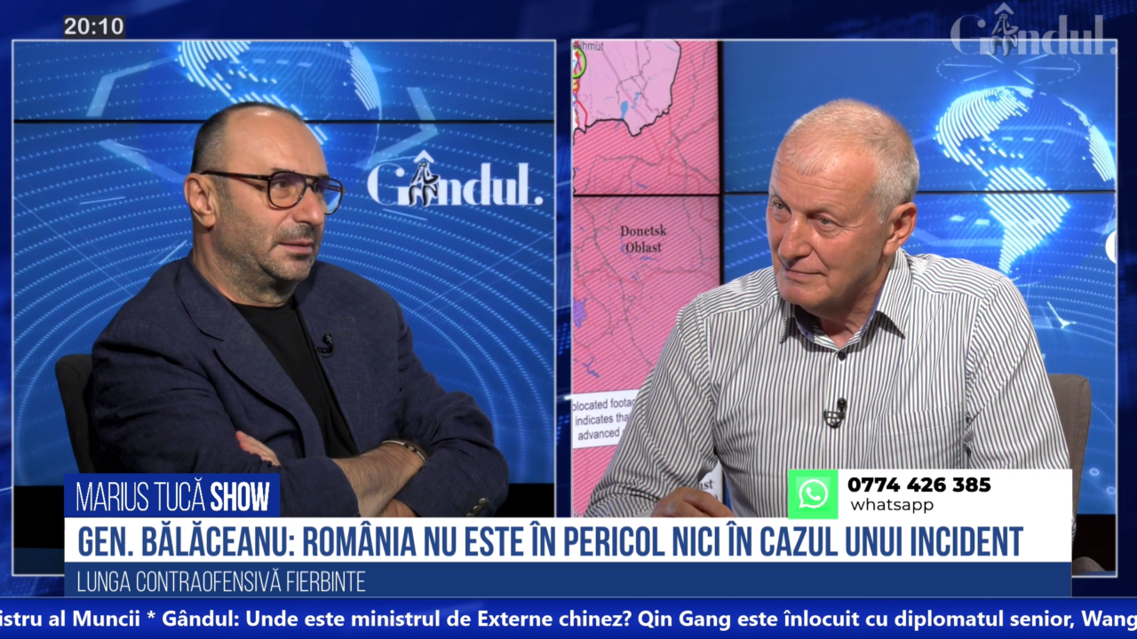 Gen (R) Virgil Bălăceanu: „România nu este AFECTATĂ de lovirea porturilor ucrainene. Nu se declanșează un război dacă o dronă ajunge la noi”