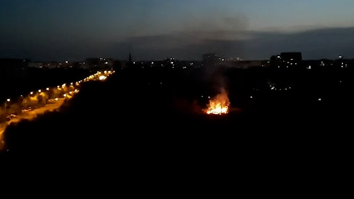 Parcul Cuza incendiat a doua oară