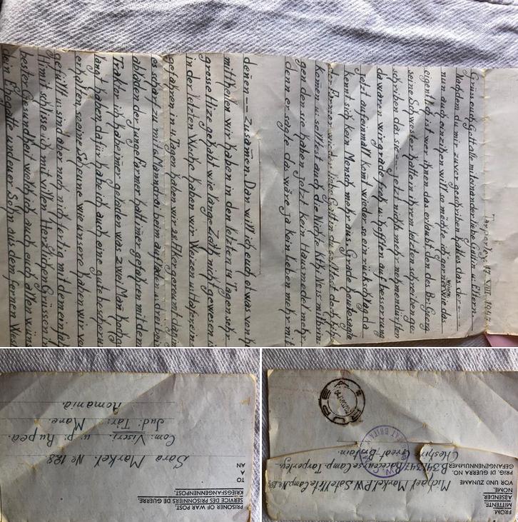 Scrisoare livrată după 76 de ani! Ce i-a scris un prizonier de RĂZBOI soției sale din Viscri