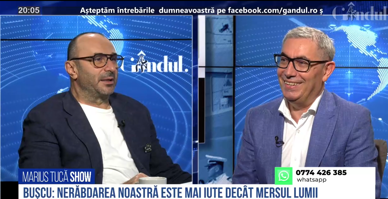 VIDEO | Doru Bușcu, jurnalist: „Nerăbdarea noastră este mai iute decât mersul lumii”