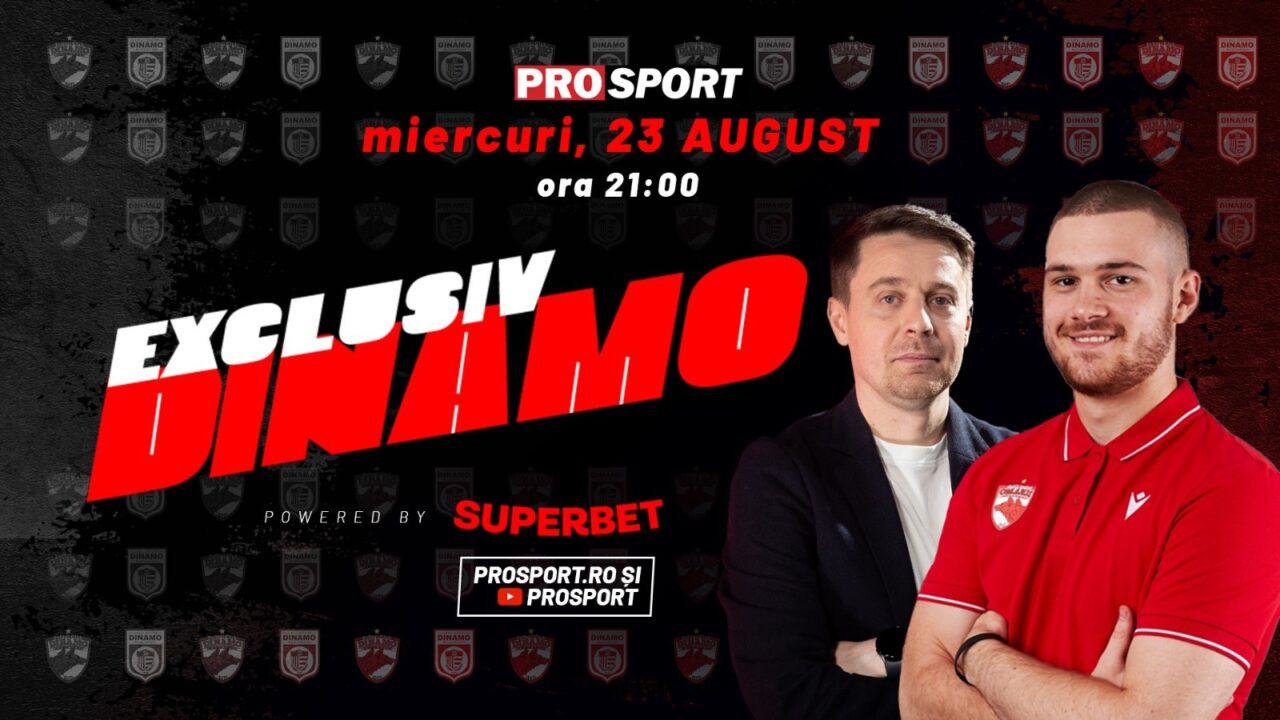 Cel mai nou „transfer” de la „câini” vine la EXCLUSIV DINAMO! Directorul de comunicare, alături de Cătălin Mureșanu, miercuri, 23 august, de la 21.00