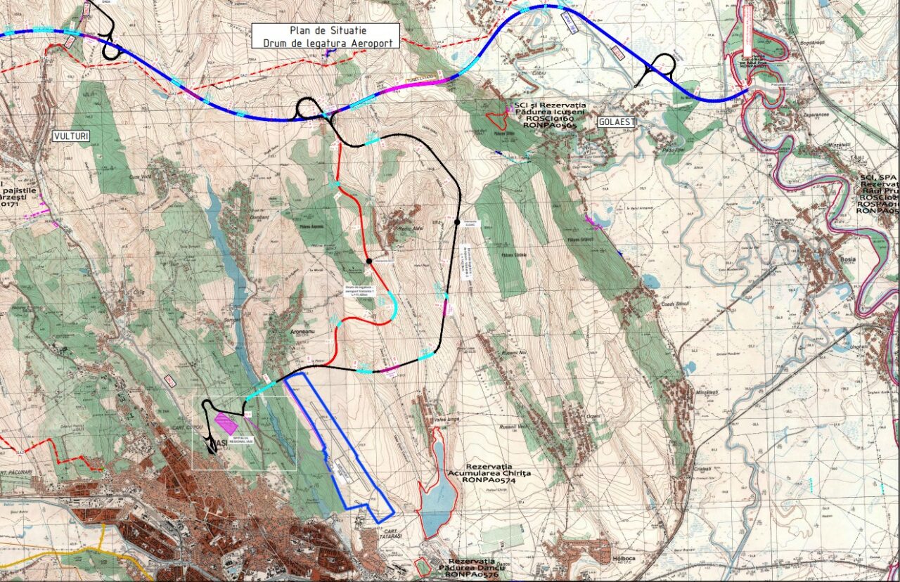 Proces de consultare publică, lansat de CNAIR. Sunt chestionate alternativele pentru drumul de legătură dintre Autostrada A8 – Spitalul Regional Iași