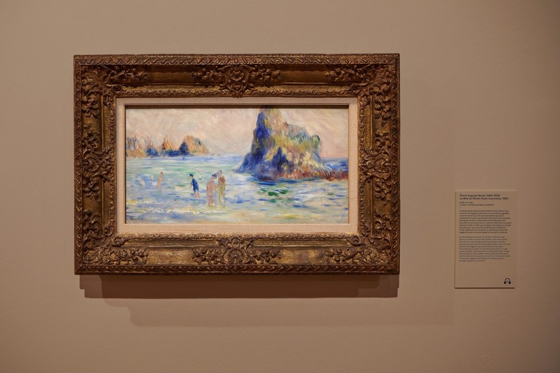 Picturi ale lui Renoir inspirate de călătoria sa în Guernsey, la Musée des Impressionismes
