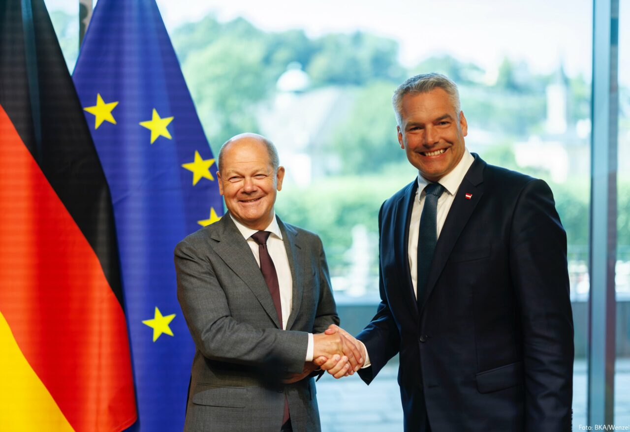 Germania vrea, Austria pune frână. Olaf SCHOLZ și Karl NEHAMMER au discutat la Salzburg despre extinderea Schengen