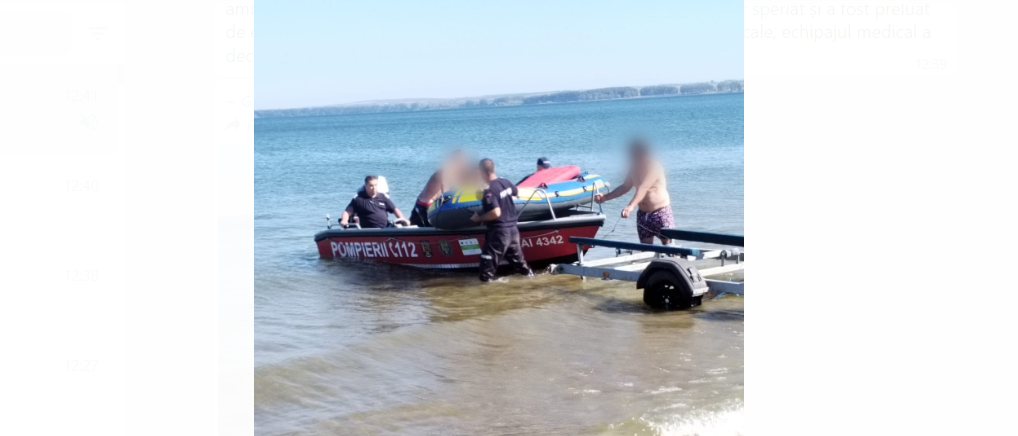 FOTO. Copil de 8 ani, la un pas să se înece în râul Prut. Salteaua pe care se afla a fost luată de vânt și purtată la doi kilometri de mal