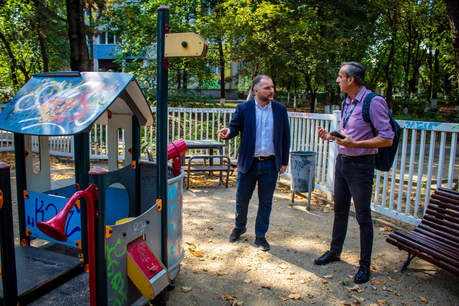 Prefectul Capitalei, control în Parcul Floreasca „Locurile de joacă