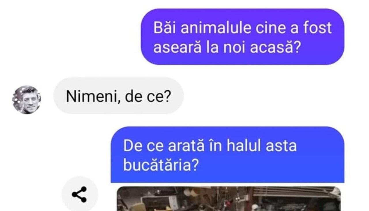 BANCUL ZILEI | „Cine a fost aseară la noi acasă?”