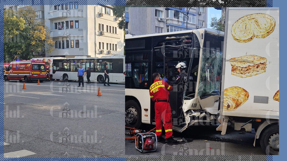 Accident grav cu un autobuz STB, pe Calea Dorobanţi din Bucureşti