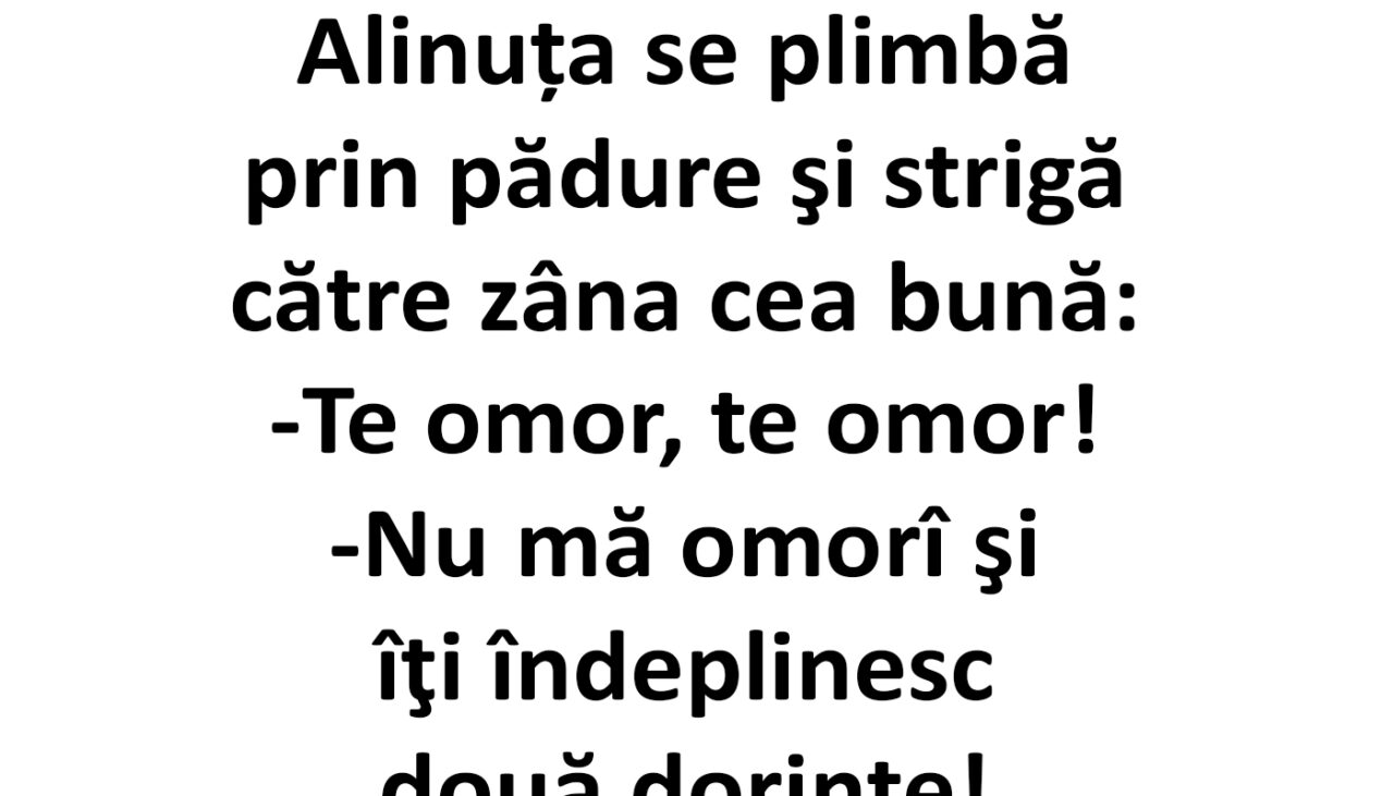 BANC | Alinuța se plimbă prin pădure