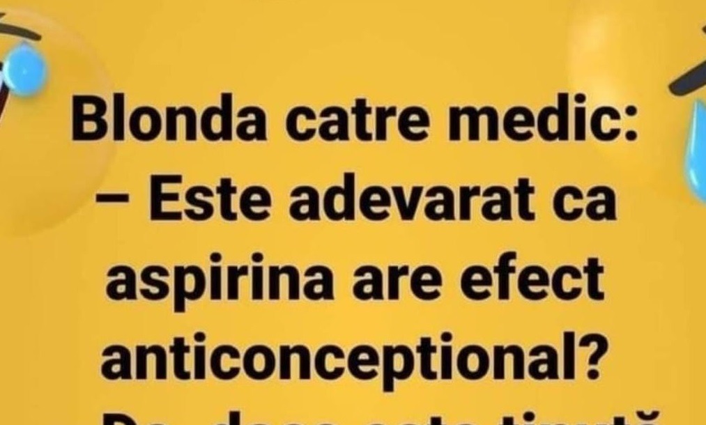 BANCUL zilei | „Este adevărat că aspirina are efect anticoncepțional?”