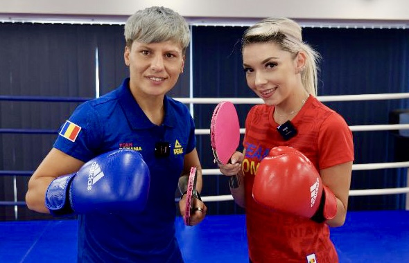 Sexy Bernadette Szocs a intrat în ring cu Lăcrămioara Perijoc! GALERIE FOTO