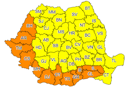Canicula a cuprins toată țara. Este cod PORTOCALIU în București și în multe zone