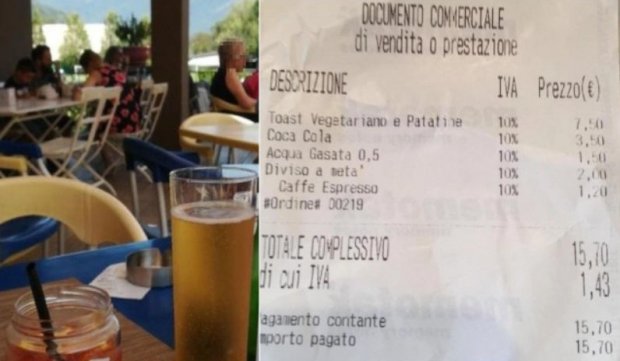 Client taxat la un restaurant din Italia, doar pentru că a cerut să i se taie pâinea prăjită în două. MOTIVUL halucinant invocat de patronul localului
