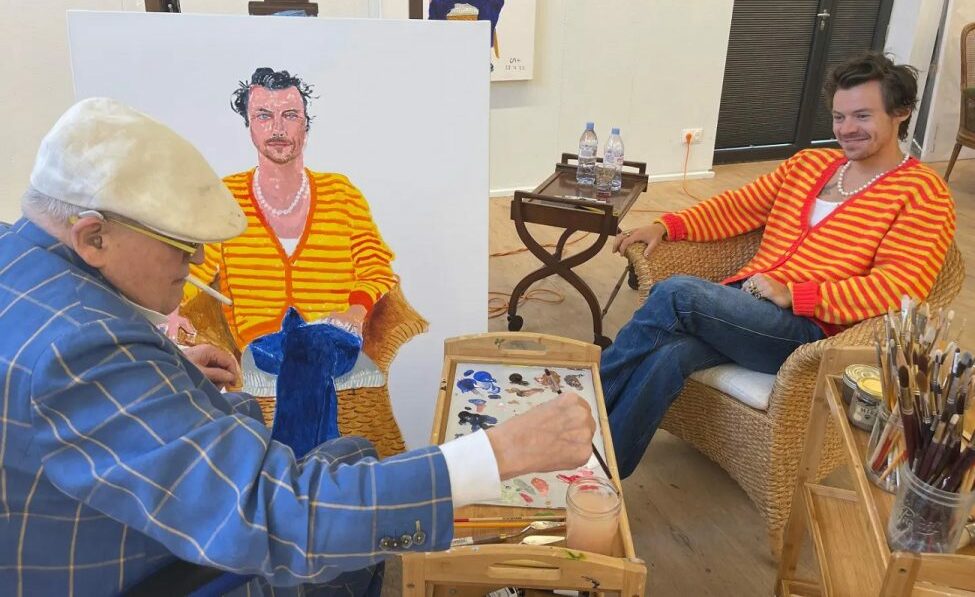 Portretul lui Harry Styles realizat de Hockney va fi expus la National Portrait Gallery