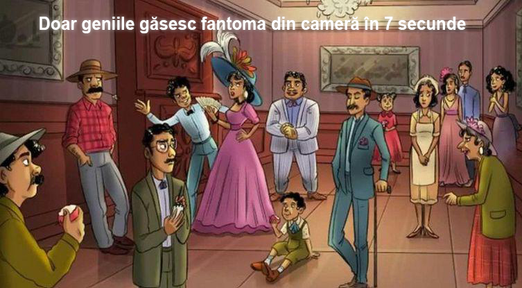 TEST IQ | Doar geniile găsesc fantoma din cameră în 7 secunde