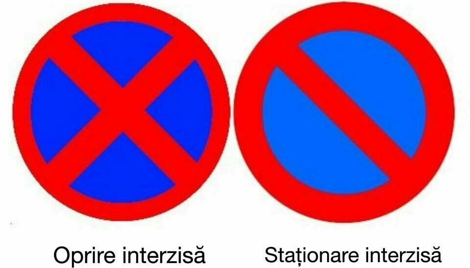 Care e DIFERENȚA dintre indicatoarele „oprirea interzisă” și „staționarea interzisă”. Unii șoferi le confundă chiar și după obținerea permisului auto