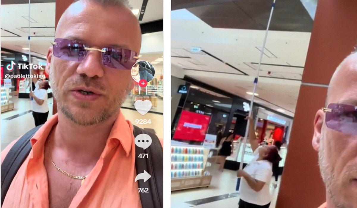 Imagini virale. Un italian, IMPRESIONAT de cum se face curățenie în România: „În Italia nu se curăță nici măcar pe jos”