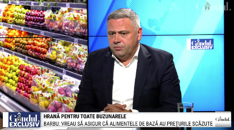 Ministrul Agriculturii, Florin Barbu: ”Ordonanța de plafonare a adaosului comercial a stopat creșterea prețurilor la alimentele de bază”