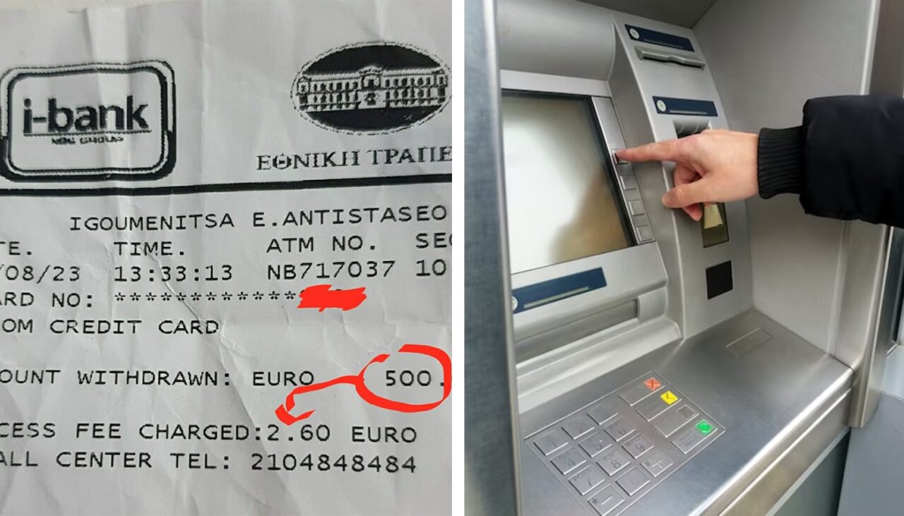 Ce a pățit un turist român care a vrut să scoată 1.000 de euro de la un bancomat din GRECIA