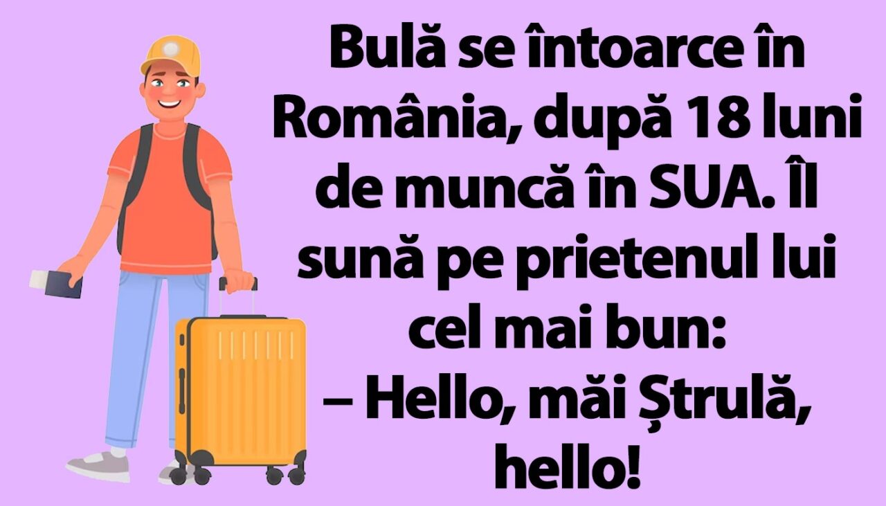 BANC | Bulă se întoarce în România, după 18 luni de muncă în SUA