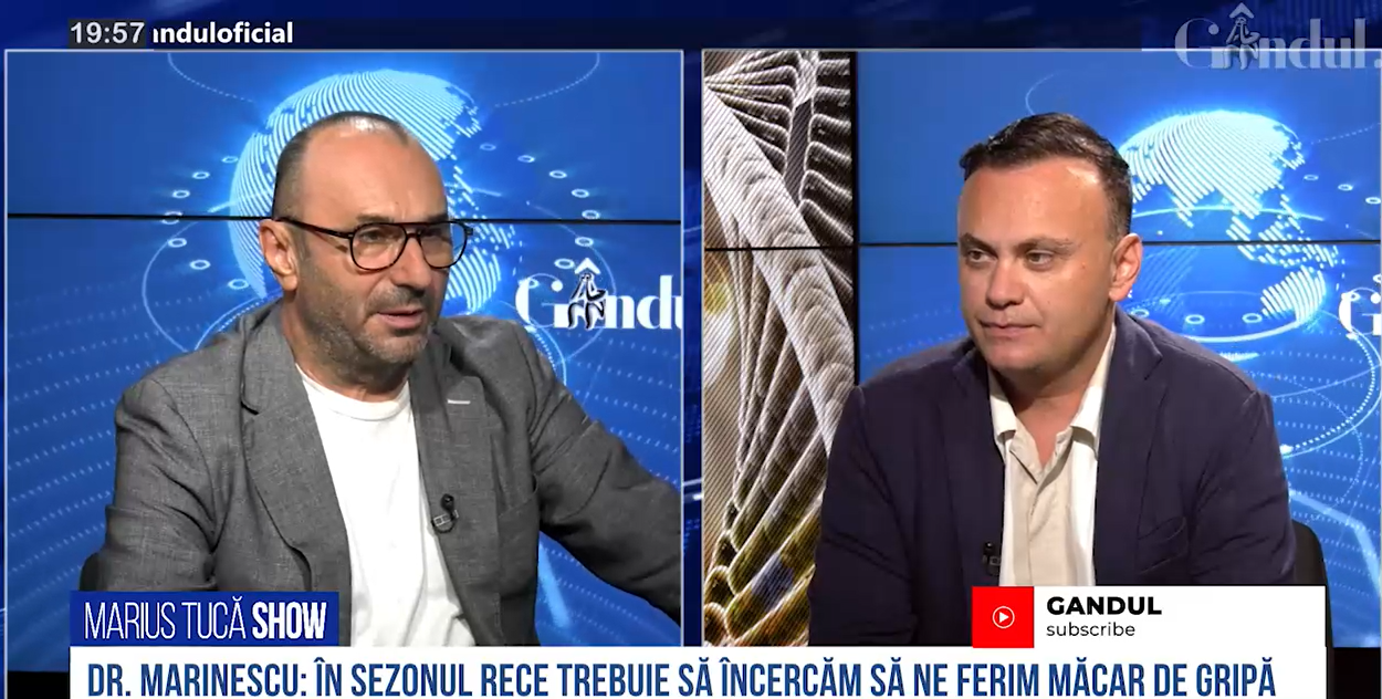 VIDEO | Dr. Adrian Marinescu: „Mă aștept ca în următoarele săptămâni să crească numărul virozelor. Sezonul gripal nu va fi ușor”