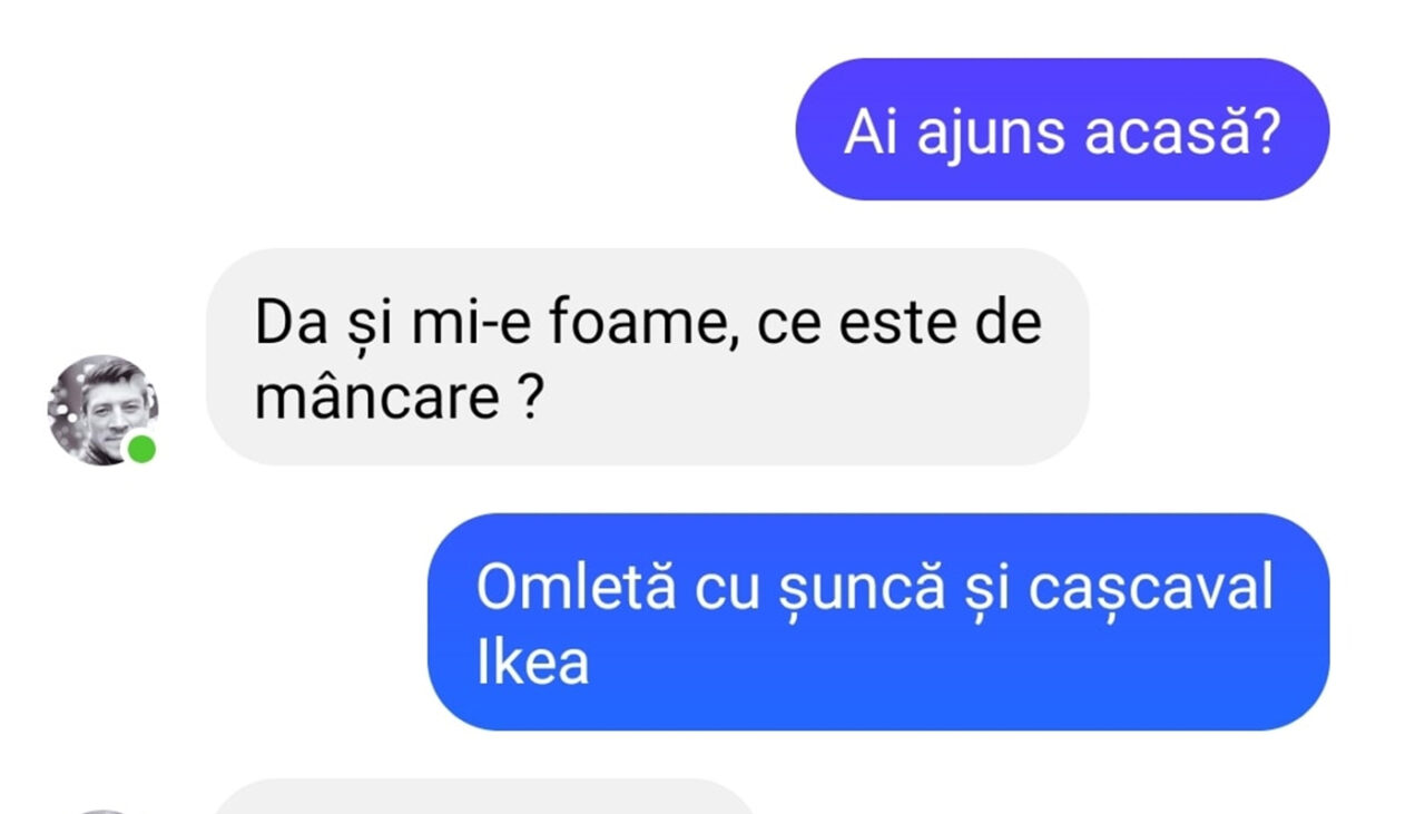 Bancul de luni | Omletă cu șuncă și cașcaval Ikea