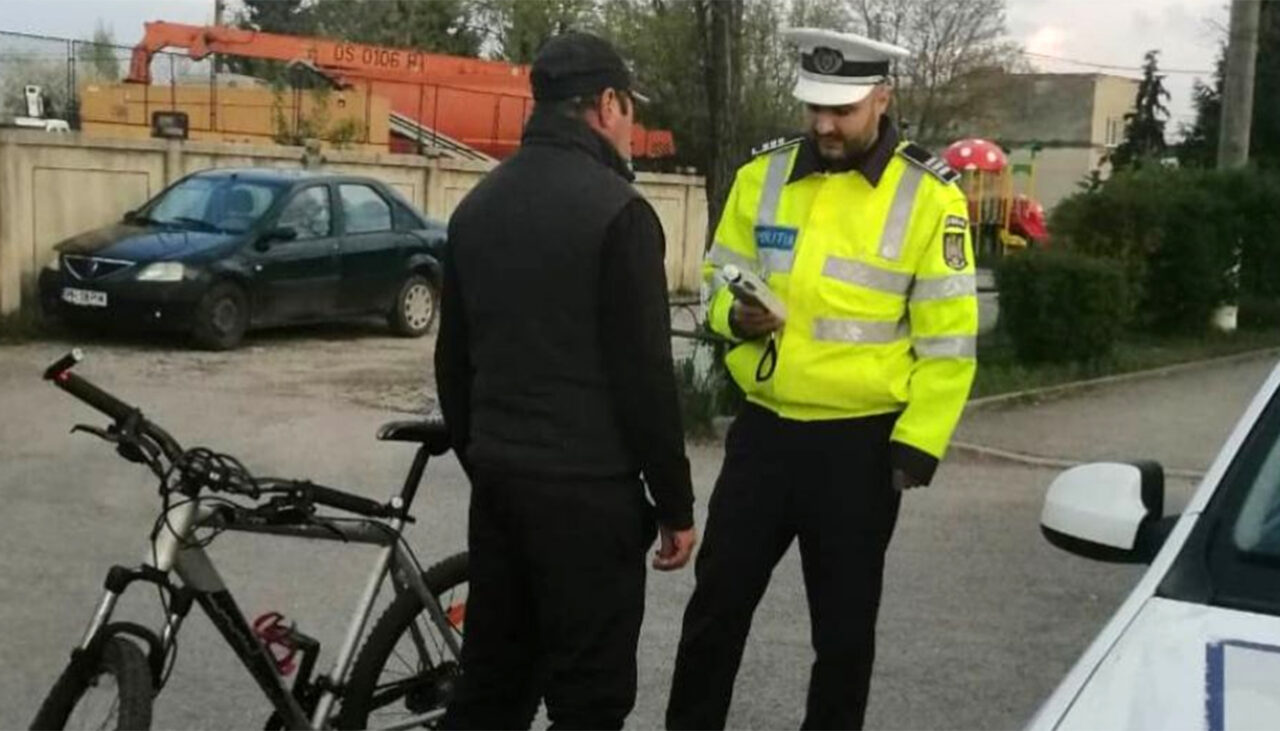 Caz rarisim în Cluj! AMENDĂ de 1.745 lei pentru un biciclist. Ce era în neregulă cu bicicleta lui