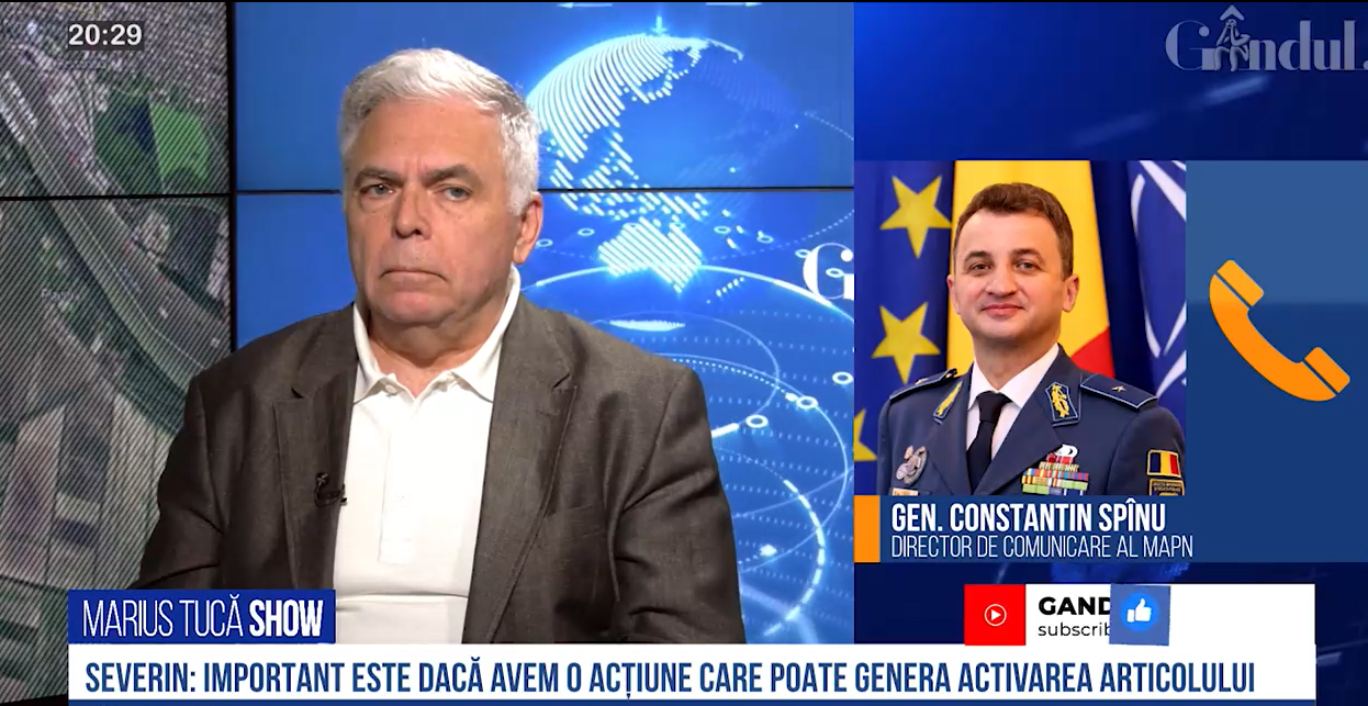 VIDEO | Gen. Constantin Spînu: „Fragmentele de dronă au căzut prin spațiul aerian al României”