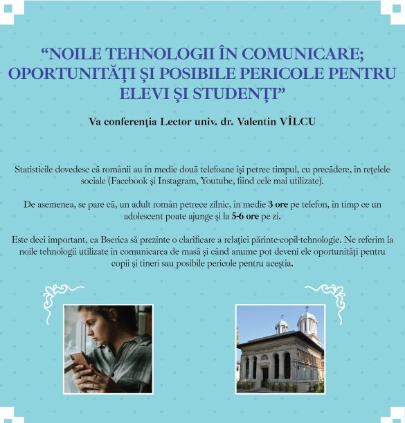 Consiliul Județean Ilfov organizează conferința ”Noile tehnologii în comunicare. Oportunități și posibile pericole pentru elevi și studenți” (P)