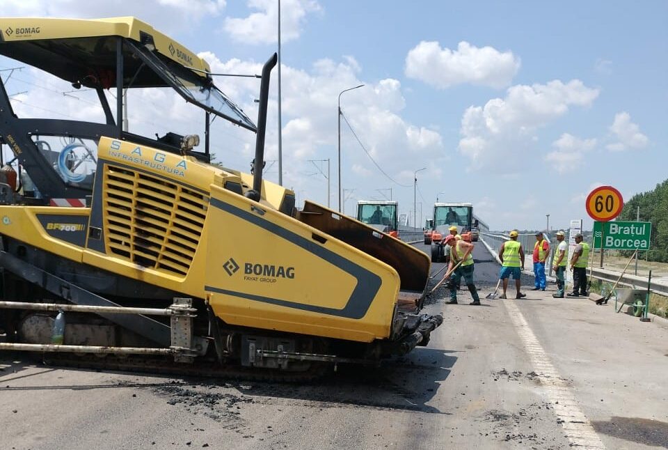 Atenție șoferi! Lucrările de la Podul de la Fetești, de pe Autostrada Soarelui, reluate