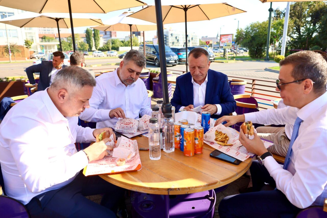Marcel Ciolacu, scos la un burger de colegii de partid: ”La sfârșitul unei zile pline”