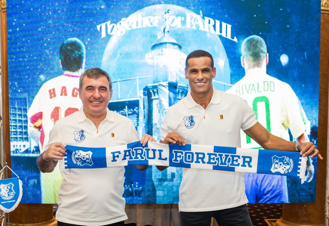 VIDEO | Rivaldo a devenit acționar la Farul Constanța. Gheorghe Hagi: „Este un nou pas pe care ni l-am propus, acela de a deveni cei mai buni”