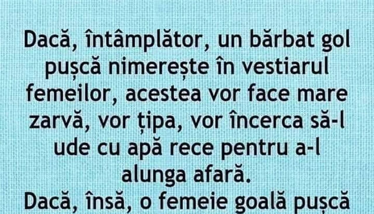 BANCUL ZILEI | Diferența dintre bărbați și femei