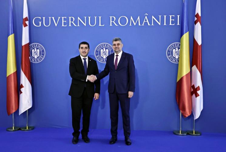 VIDEO | Marcel Ciolacu s-a văzut cu șeful Parlamentului Georgian. La discuții au fost propuse proiecte de interconectare cu Georgia peste Marea Neagră