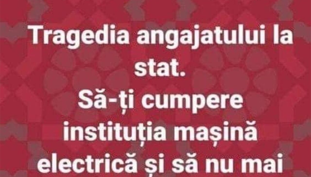 Bancul de miercuri | Tragedia angajatului la stat