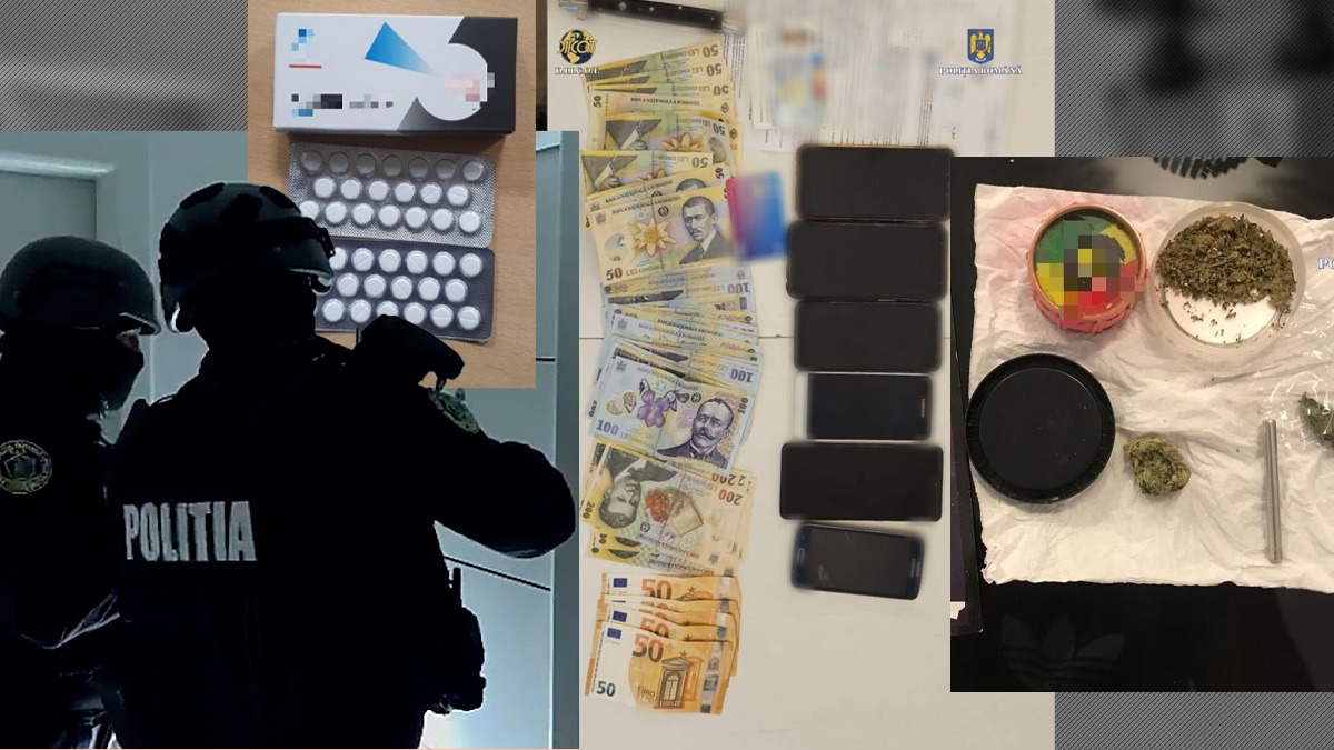 Rețea de traficanți de droguri, destructurată în Bistrița. Ce captură a impresionantă a reușit DIICOT