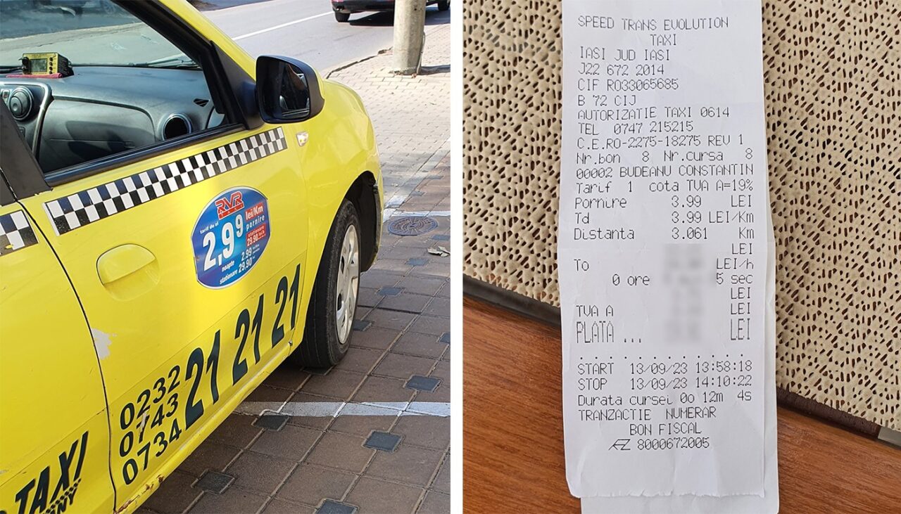 Cum a fost PĂCĂLIT un ieșean care a călătorit cu taxiul. Câți lei a dat pentru o cursă de doar 3 kilometri