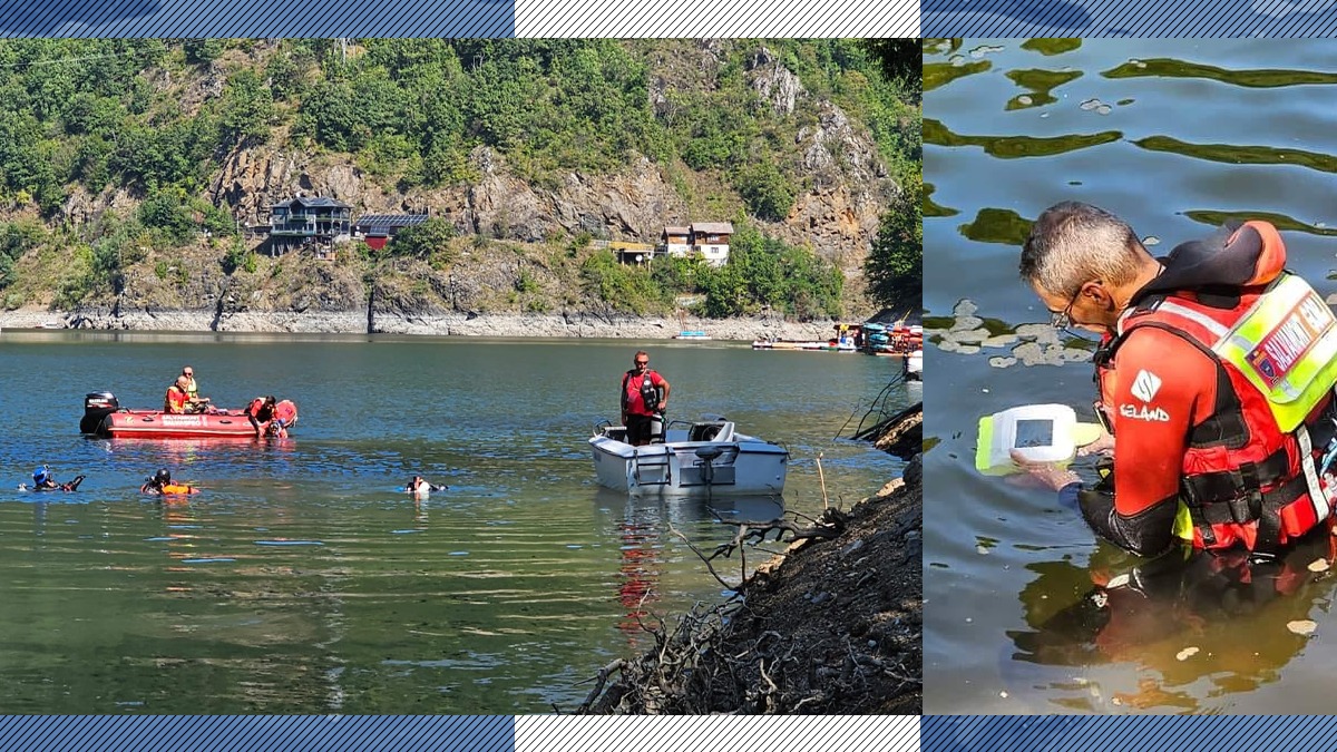 Un tânăr s-a înecat în Lacul Tarnița. Salvamontiști și speologii îl caută cu o dronă subacvatică. Căutările au fost reluate duminică
