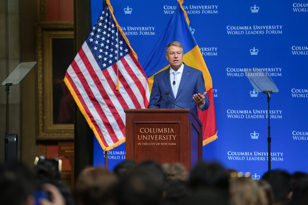 VIDEO | Klaus Iohannis a vorbit la Columbia University de „oboseala” europenilor față de războiul din Ucraina
