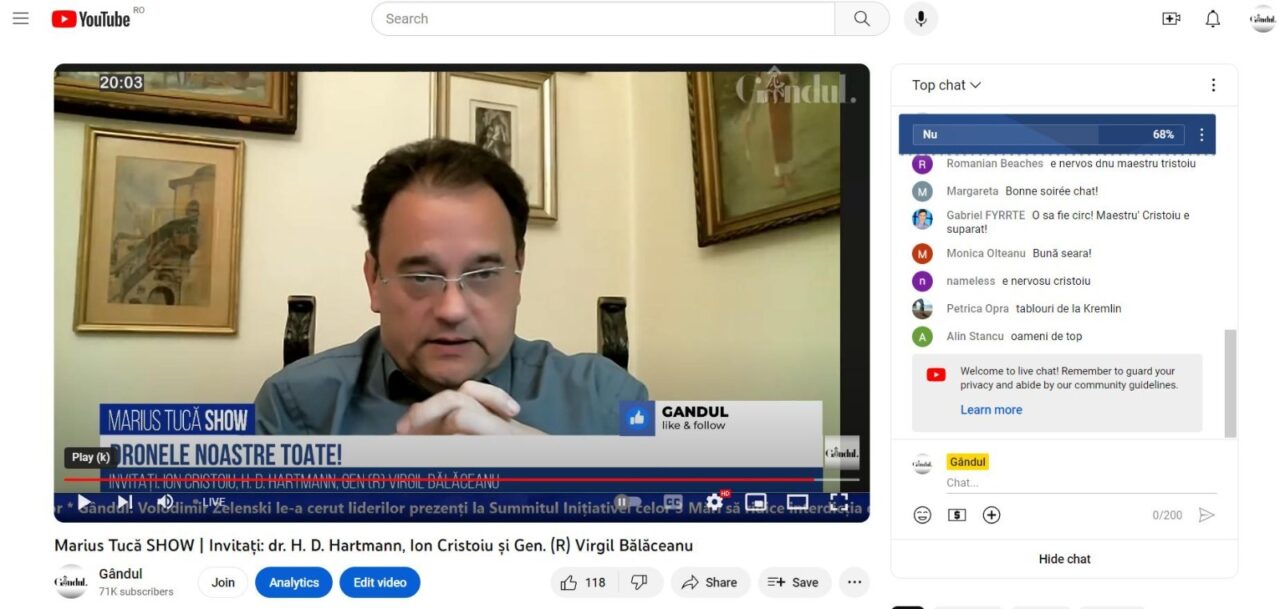 POLL Marius Tucă Show: „România ar trebui să ceară sprijinul NATO pentru o mai bună protecție a zonei Deltei Dunării?”