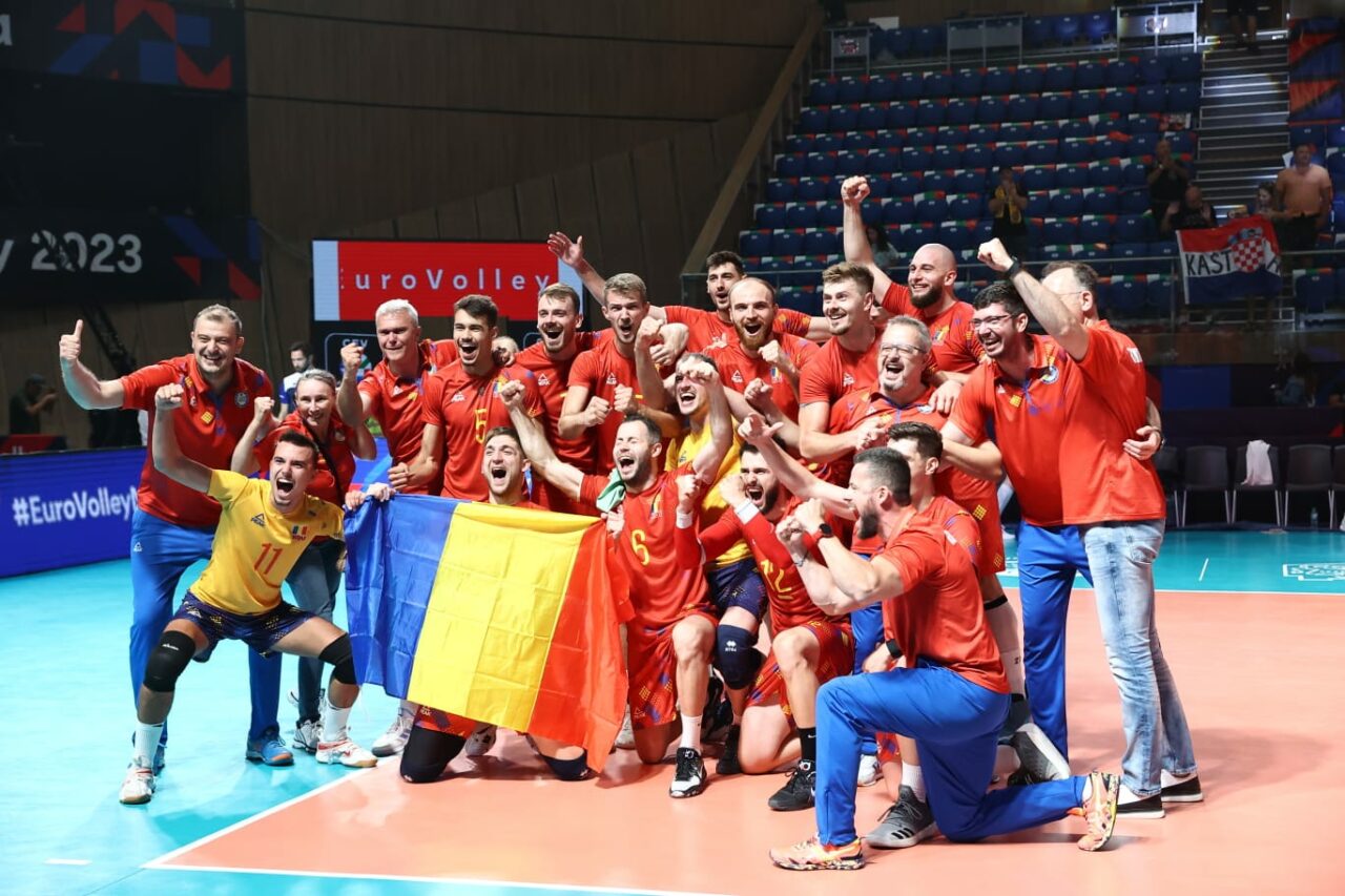 România, în SFERTURILE Euro 2023 la volei masculin! Victorie incredibilă în fața Croației