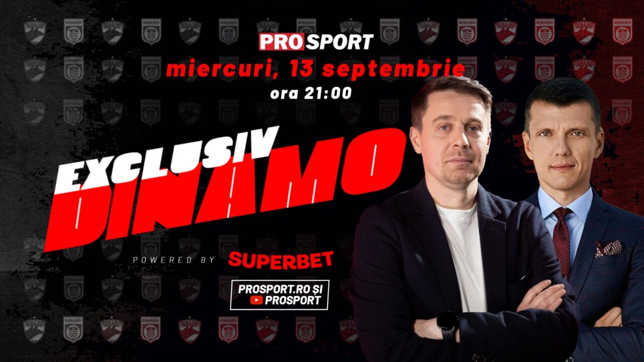 Cel mai nou acționar de la SC Dinamo 1948 SA, în platou cu Cătălin Mureșanu miercuri, 13 septembrie, de la ora 21.00                      