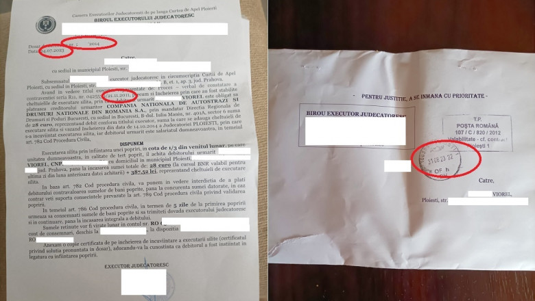 Șofer din Ploiești, EXECUTAT silit pentru o amendă din 2011. Bărbatul susține că nu știa de sancțiune