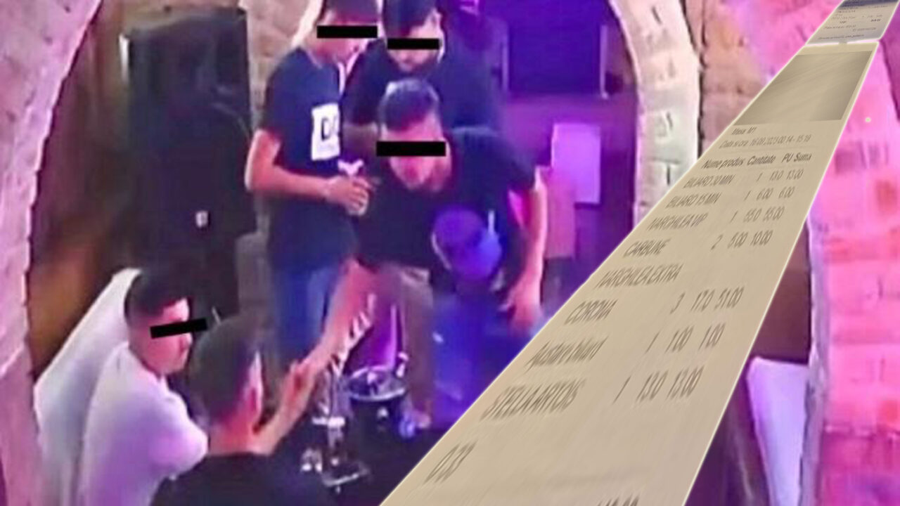 Au băut românește și au plătit englezește. Mai mulți „bombardieri” au dat „DAUNĂ TOTALĂ” într-un bar din Pitești