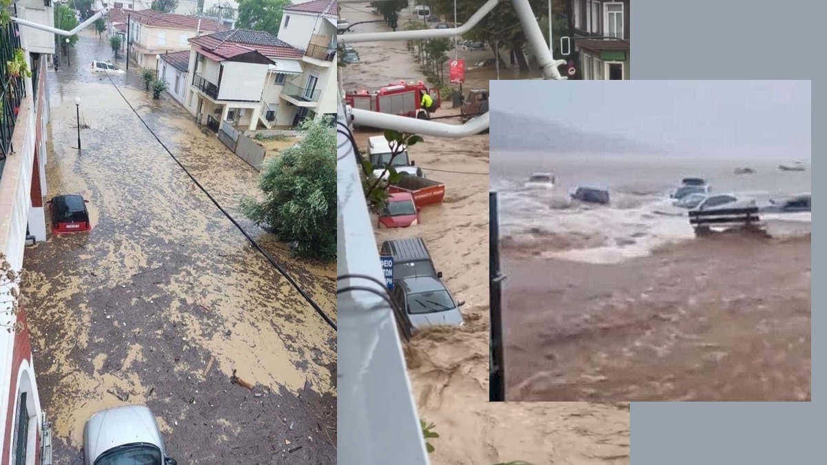 EXCLUSIV | IMAGINI ȘOCANTE | Mărturiile unei românce, în mijlocul inundațiilor catastrofale din Grecia. „Este sfârșitul lumii… un blestem”