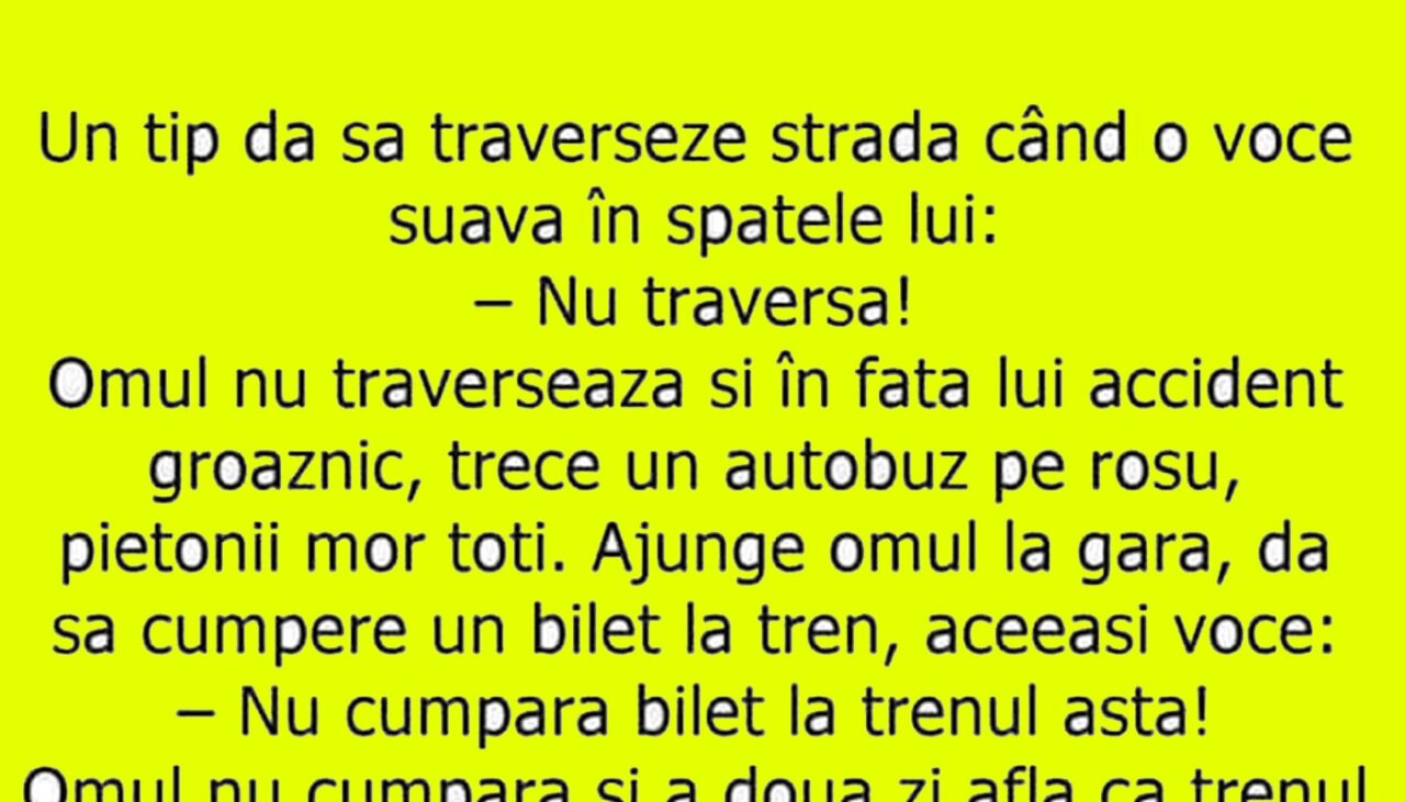BANCUL ZILEI | Îngerul păzitor