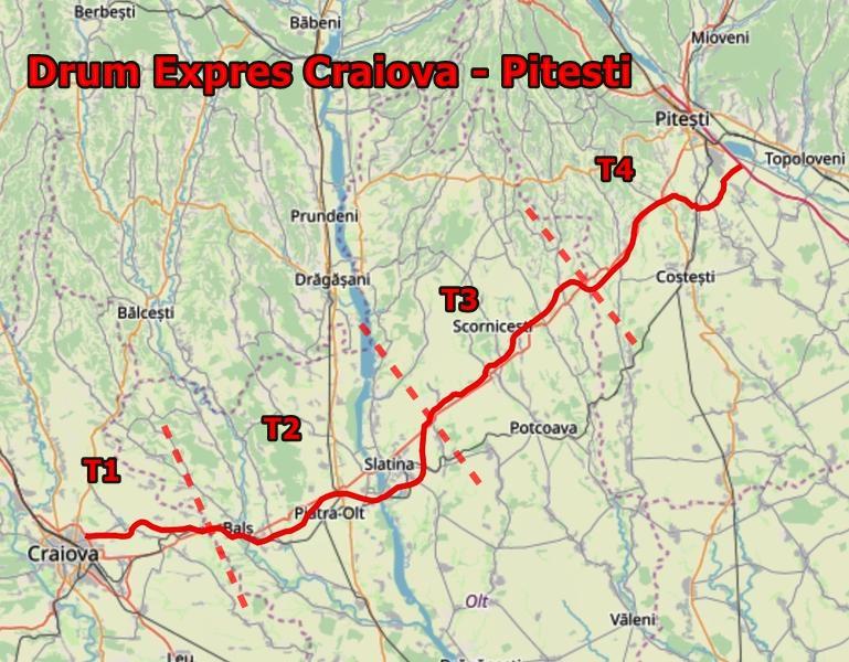 VIDEO | Tronsonul 4 al Drumului expres Craiova-Pitești are lucrările finalizate în proporție de 30%